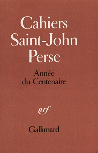 Cahiers Saint-John Perse 8-9