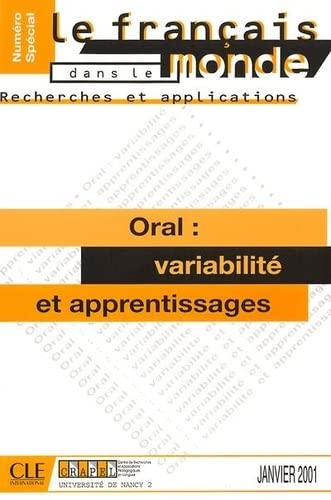 L'oral : variabilite et apprentissage