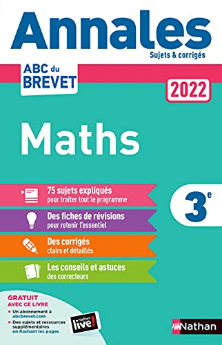 Annales Brevet Mathématiques 3e