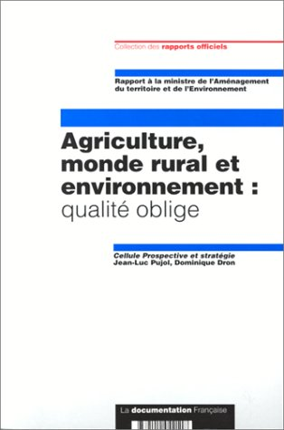 Agriculture, monde rural et environnement