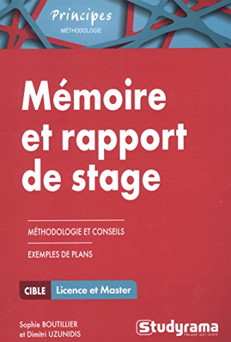 Mémoire et rapport de stage