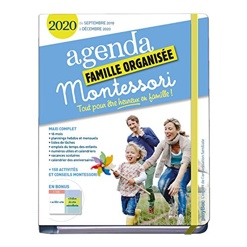 Agenda Montessori de la famille organisée 2020