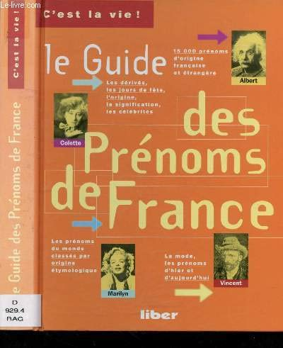 Guide des prénoms de France (Le)