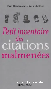 Petit inventaire des citations malmenées