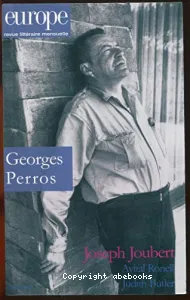 Georges Perros ; Joseph Joubert