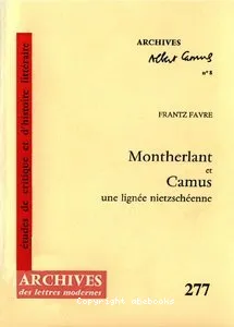 Montherlant et Camus