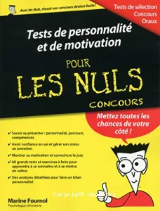 Tests de personnalité et de motivation