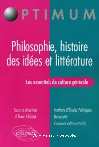 Philosophie, histoire des idées et littérature