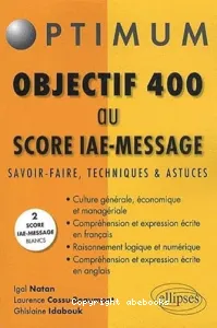 Objectif 400 au Score IAE-MESSAGE