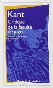 Critique de la faculté de juger