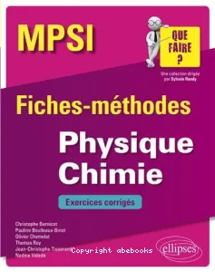 Physique chimie MPSI