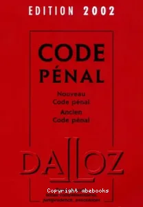 Code pénal 2002