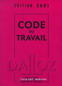 Code du travail 2001