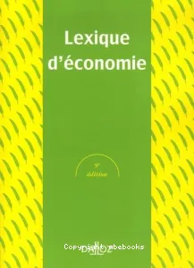 Lexique d'économie