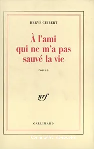 A l'ami qui ne m'a pas sauvé la vie