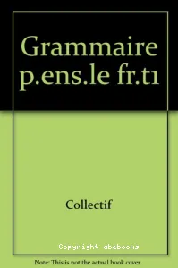 Grammaire pour enseigner le français