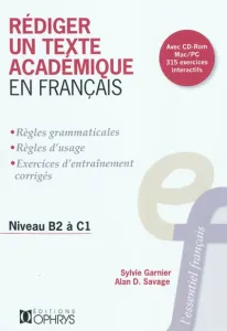 Rédiger un texte académique en français, niveau B2 à C1