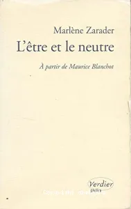 L'être et le neutre