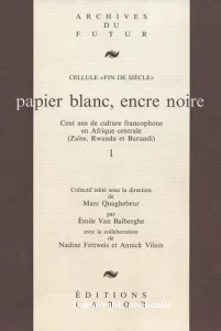 Papier blanc, encre noire