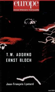 T.W. Adorno & Ernst Bloch