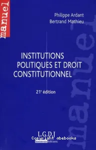 Institutions politiques et droit constitutionnel