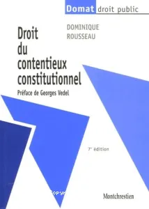 Droit du contentieux constitutionnel