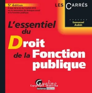 L'essentiel du droit de la fonction publique