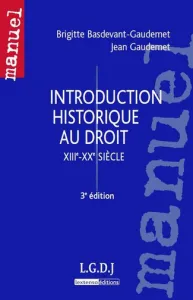 Introduction historique au droit XIIIe XXe siècle