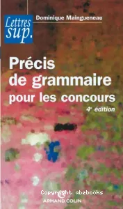 Précis de grammaire pour les concours