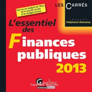 L'essentiel des finances publiques 2013