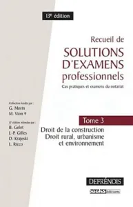 Recuel de solutions d'examens professionnels