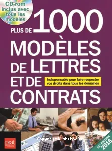 Plus de 1000 modèles de lettres et de contrats