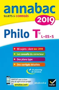 Annabac 2019 Sujets & Corrigés Philo Tle L. ES.S