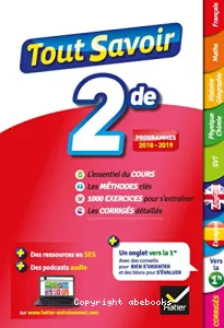 Tout savoir 2 de programmes 2018-2019