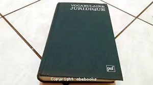 Vocabulaire juridique