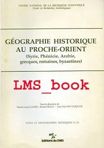 Géographie historique au Proche-Orient