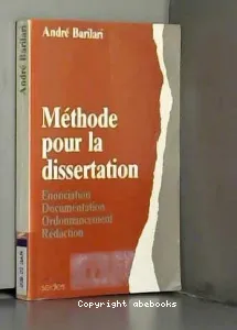 Méthode pour la dissertation
