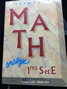 Math, 1res S et E