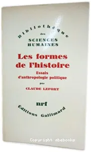 Formes de l'histoire (Les)