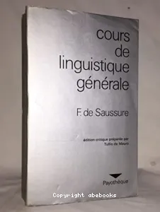 Cours de linguistique générale