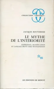 Mythe de l'intériorité (Le)