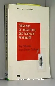 Eléments de didactique des sciences physiques