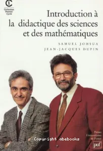 Introduction à la didactique des sciences et des mathématiques