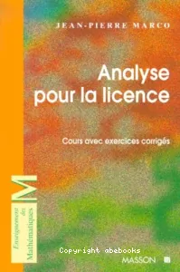 Analyse pour la licence