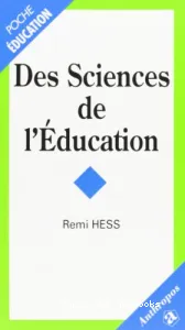 Des sciences de l'éducation