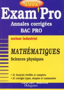 Mathématiques, sciences physiques