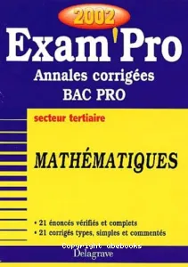 Mathématiques bac pro