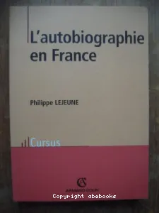 autobiographie en France (L')