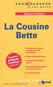 cousine Bette, Honoré de Balzac (La)