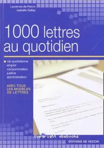 1000 lettres au quotidien